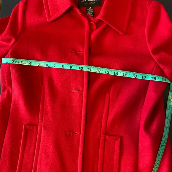 Centigrade Outerwear wool blend red coat - Picture 6 of 6